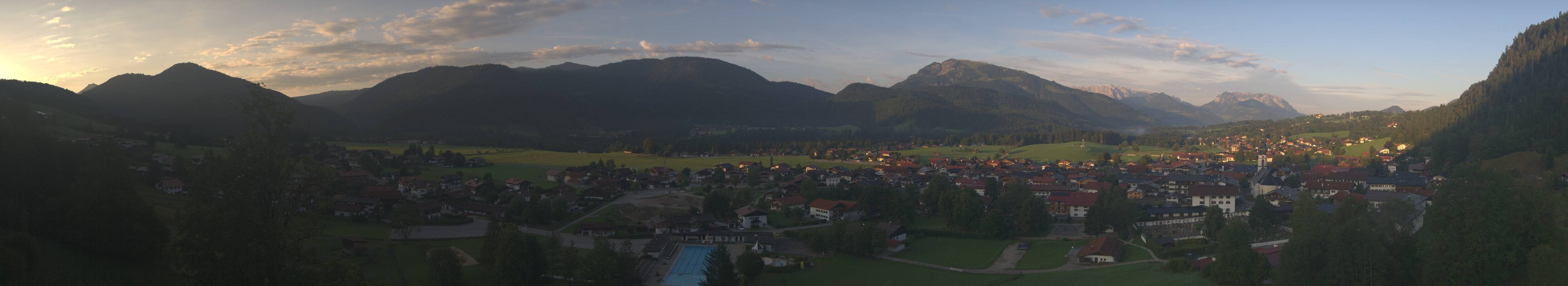 Archiv Foto Webcam Panoramablick auf das Dorf Reit im Winkl