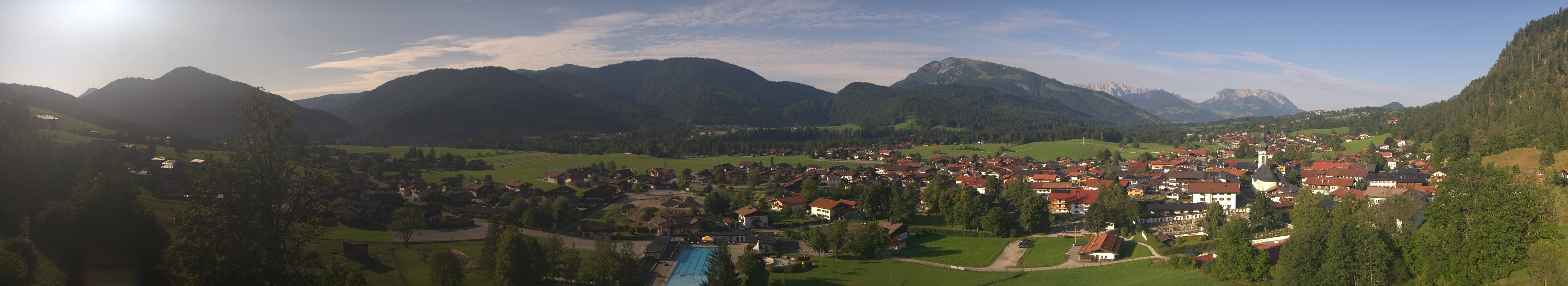 Archiv Foto Webcam Panoramablick auf das Dorf Reit im Winkl