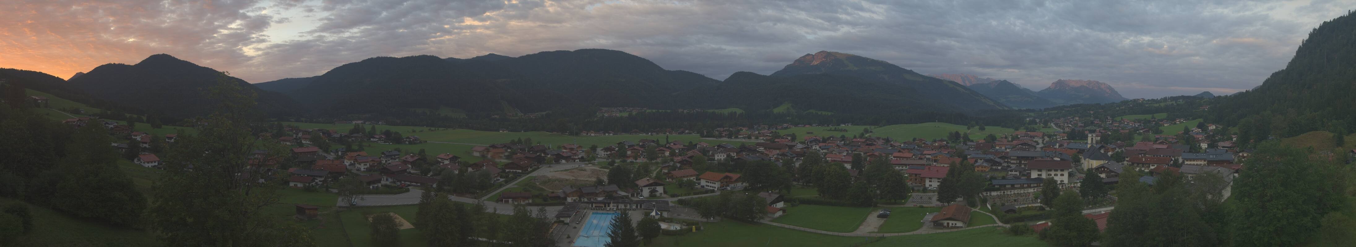 Archiv Foto Webcam Panoramablick auf das Dorf Reit im Winkl