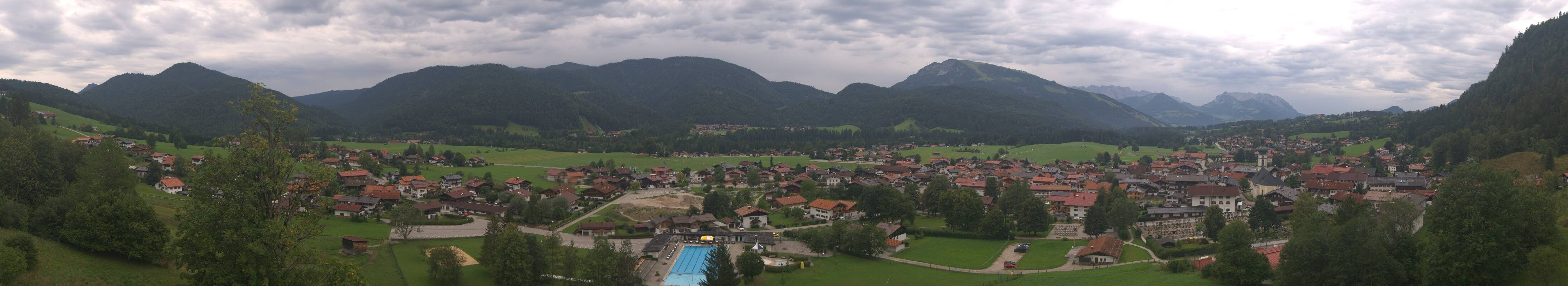 Archiv Foto Webcam Panoramablick auf das Dorf Reit im Winkl