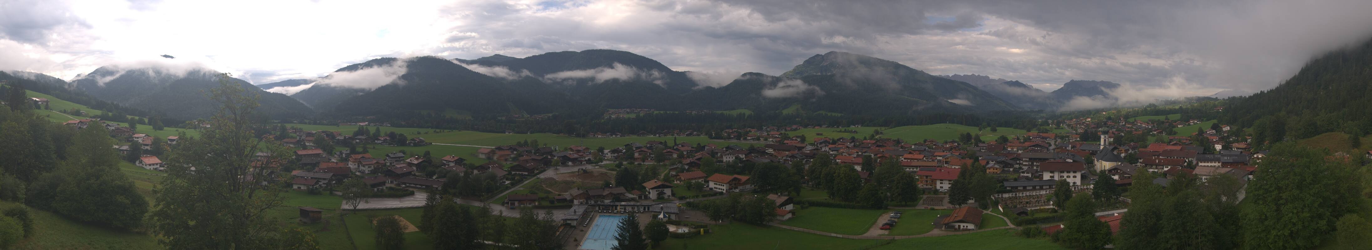 Archiv Foto Webcam Panoramablick auf das Dorf Reit im Winkl