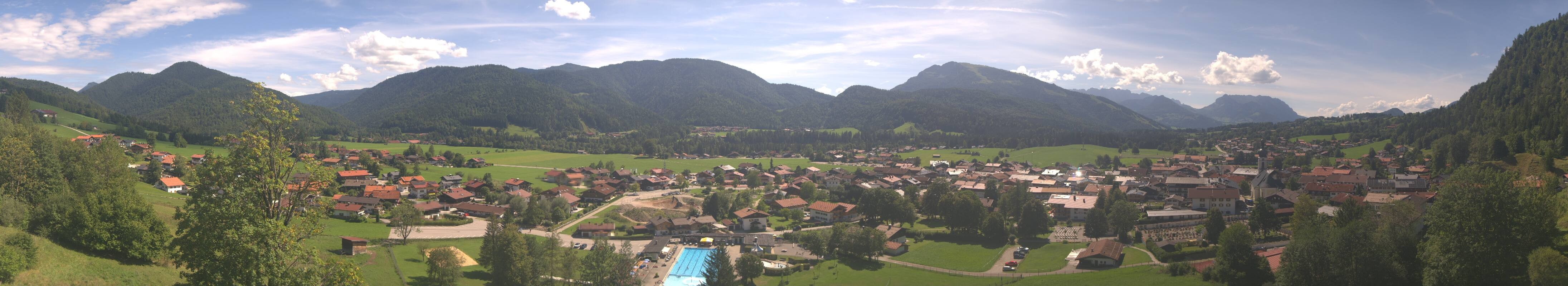 Archiv Foto Webcam Panoramablick auf das Dorf Reit im Winkl