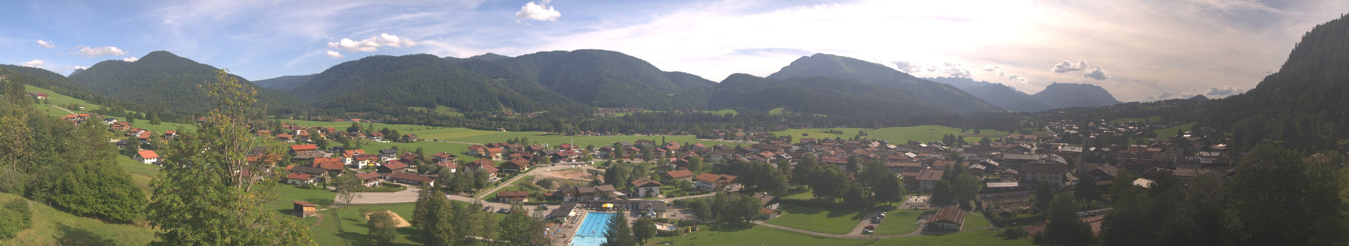 Archiv Foto Webcam Panoramablick auf das Dorf Reit im Winkl