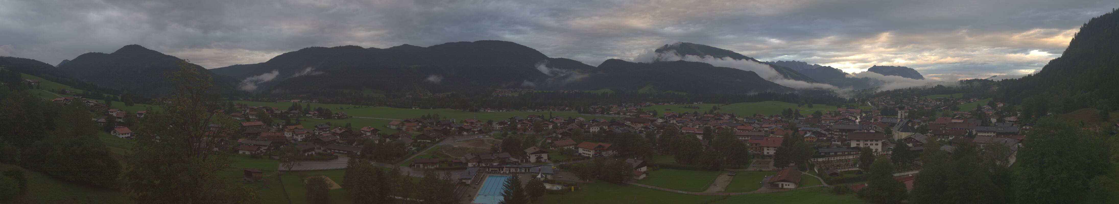 Archiv Foto Webcam Panoramablick auf das Dorf Reit im Winkl