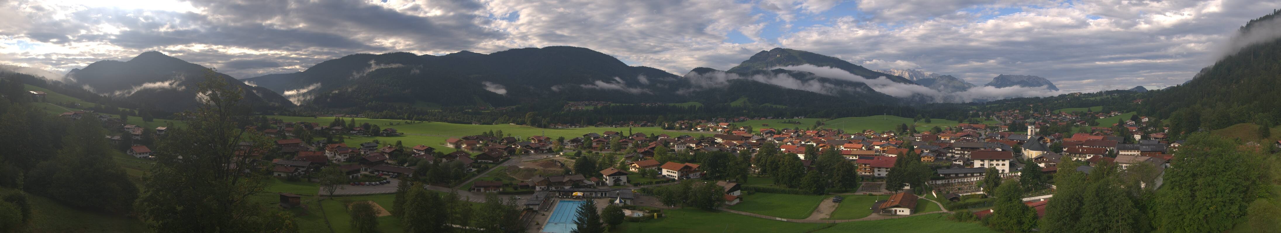 Archiv Foto Webcam Panoramablick auf das Dorf Reit im Winkl