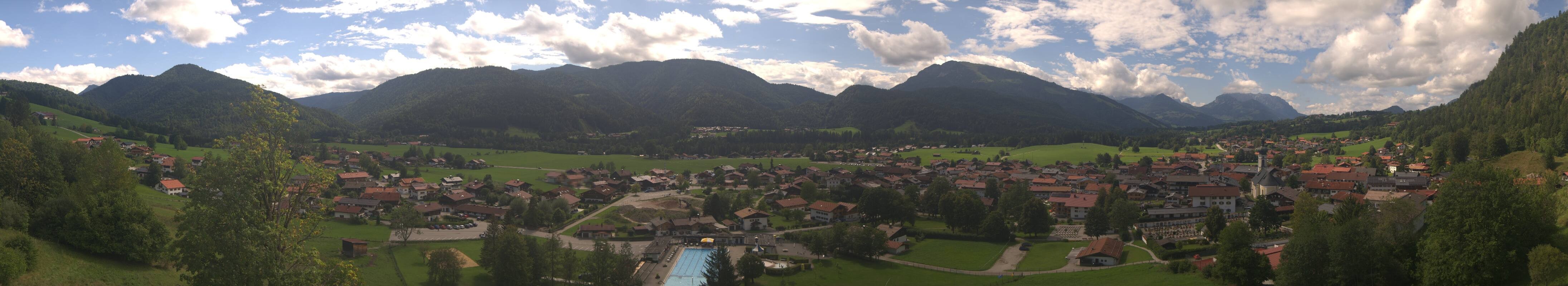 Archiv Foto Webcam Panoramablick auf das Dorf Reit im Winkl