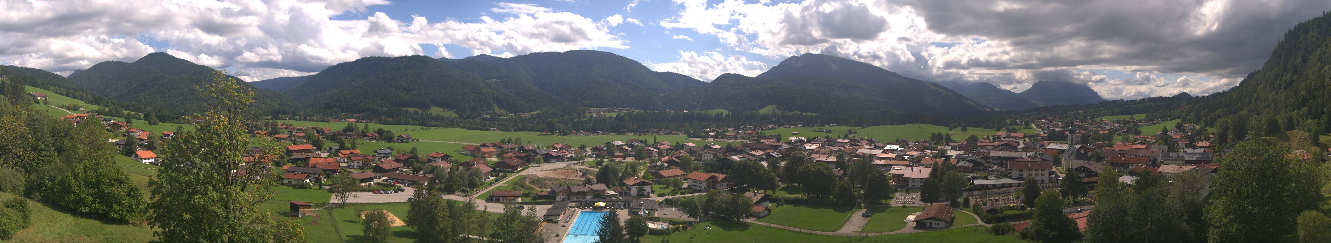 Archiv Foto Webcam Panoramablick auf das Dorf Reit im Winkl