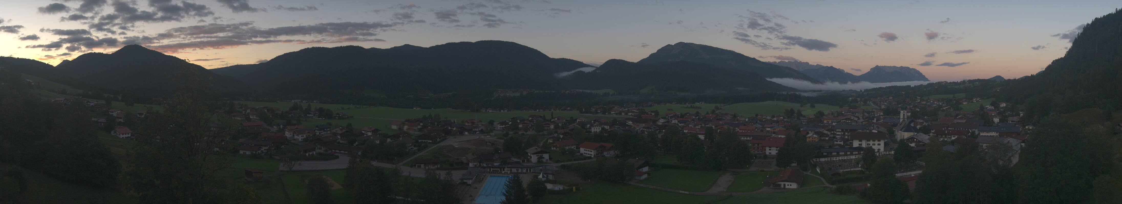 Archiv Foto Webcam Panoramablick auf das Dorf Reit im Winkl