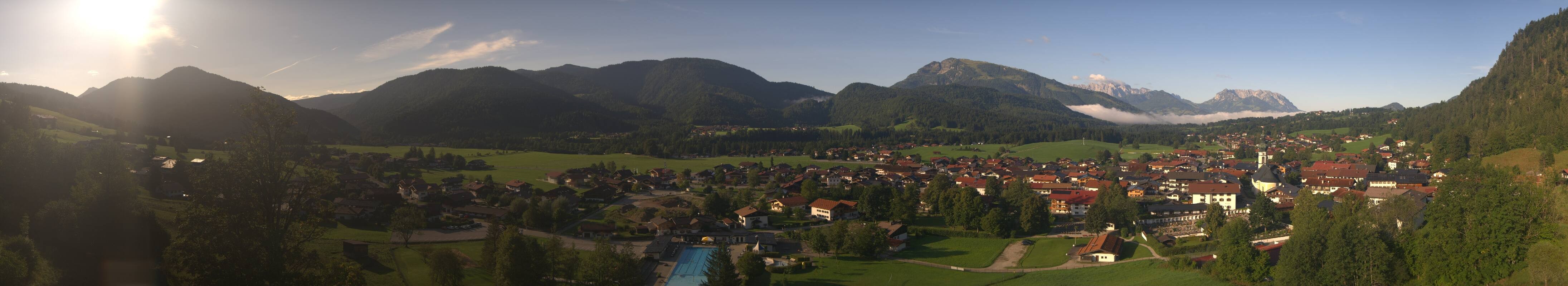 Archiv Foto Webcam Panoramablick auf das Dorf Reit im Winkl