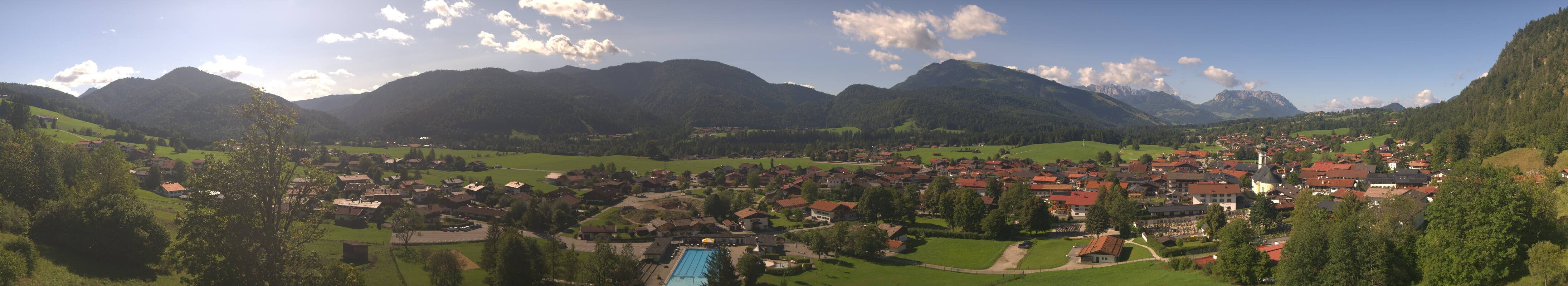 Archiv Foto Webcam Panoramablick auf das Dorf Reit im Winkl