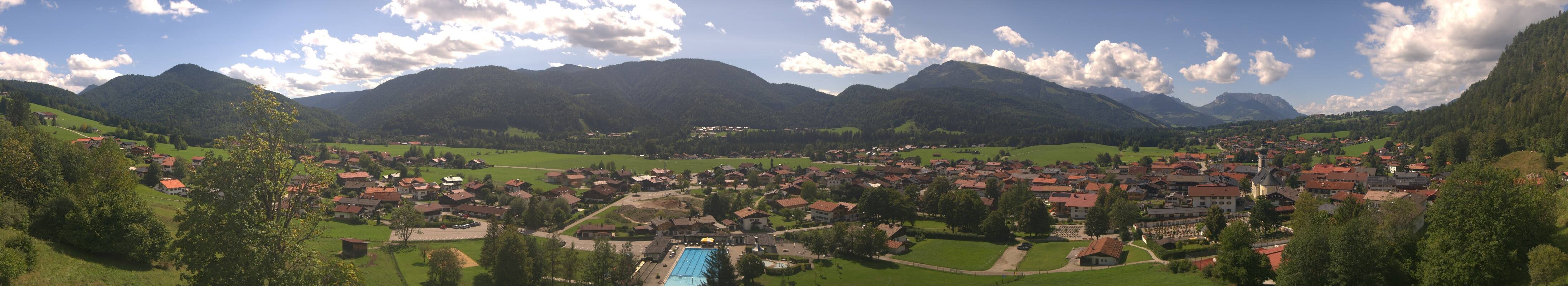 Archiv Foto Webcam Panoramablick auf das Dorf Reit im Winkl