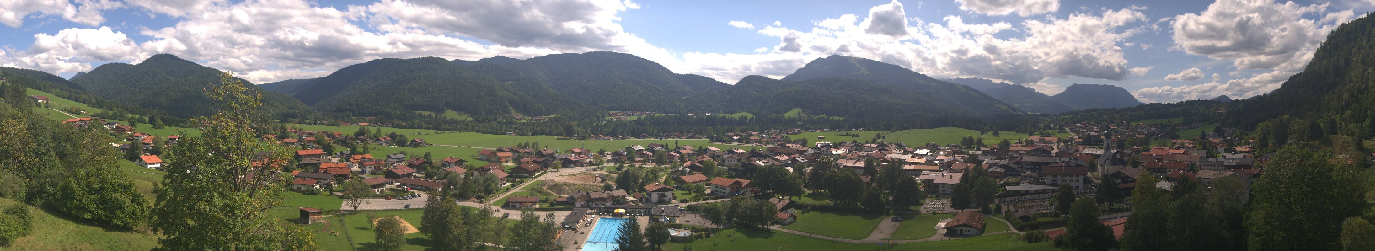 Archiv Foto Webcam Panoramablick auf das Dorf Reit im Winkl