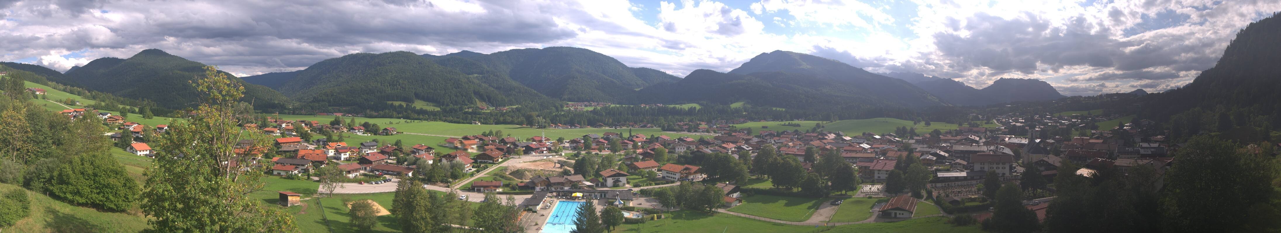 Archiv Foto Webcam Panoramablick auf das Dorf Reit im Winkl