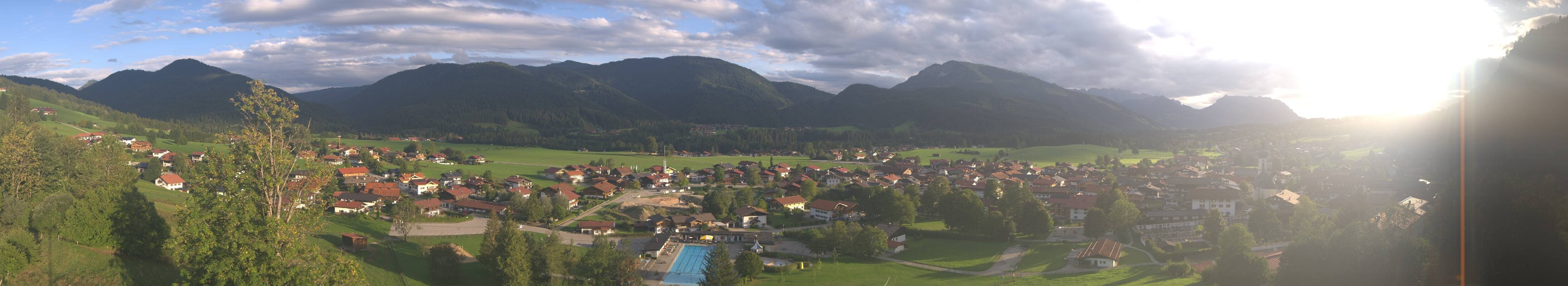 Archiv Foto Webcam Panoramablick auf das Dorf Reit im Winkl