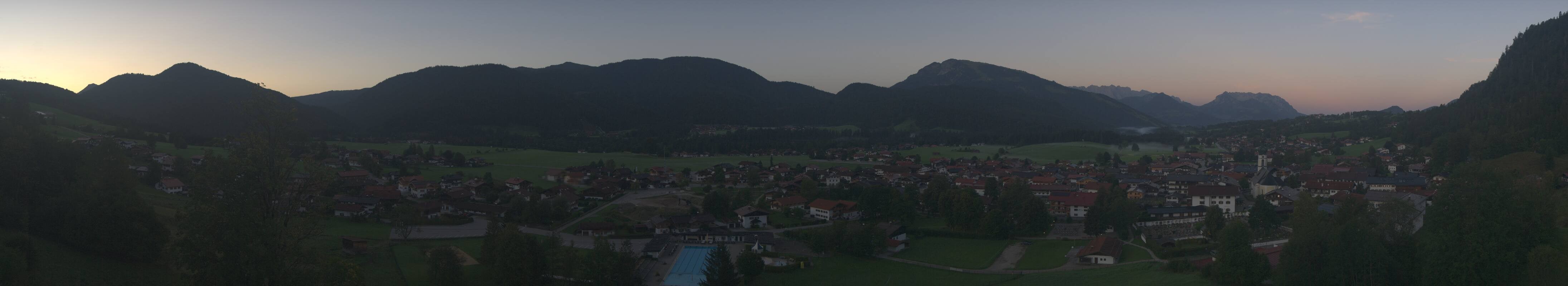 Archiv Foto Webcam Panoramablick auf das Dorf Reit im Winkl