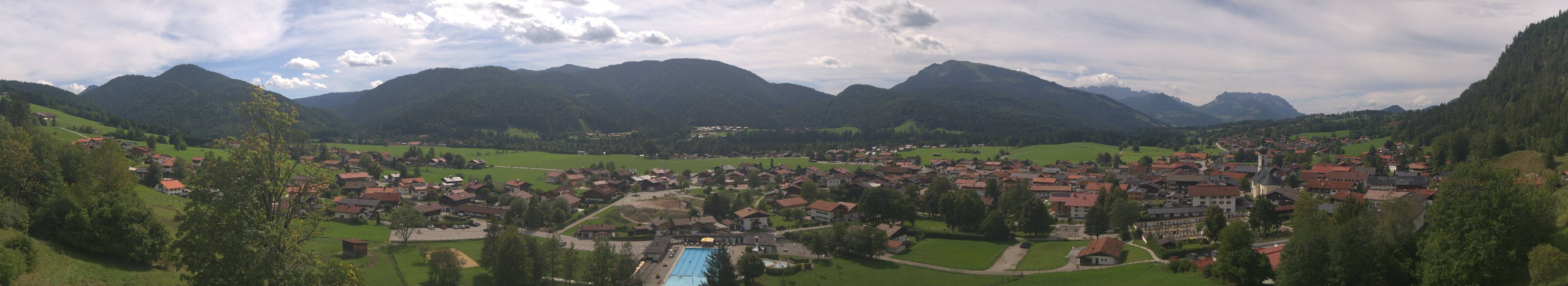 Archiv Foto Webcam Panoramablick auf das Dorf Reit im Winkl