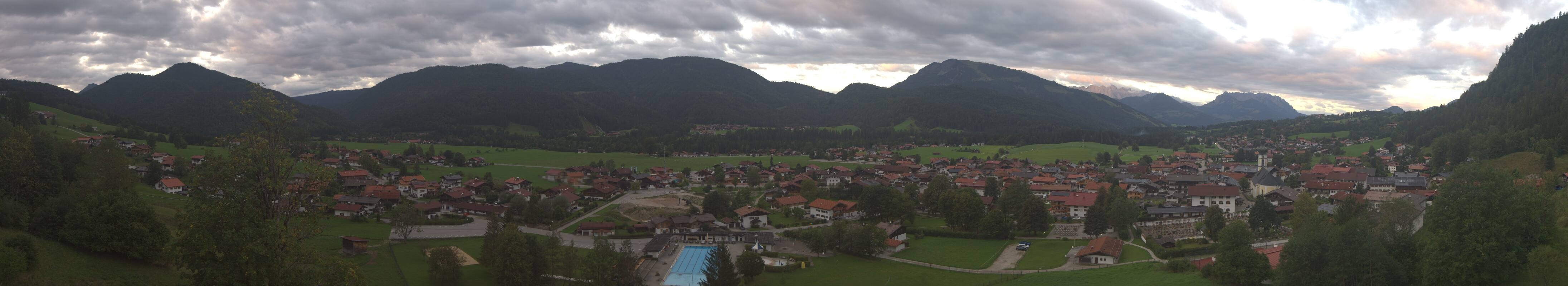 Archiv Foto Webcam Panoramablick auf das Dorf Reit im Winkl