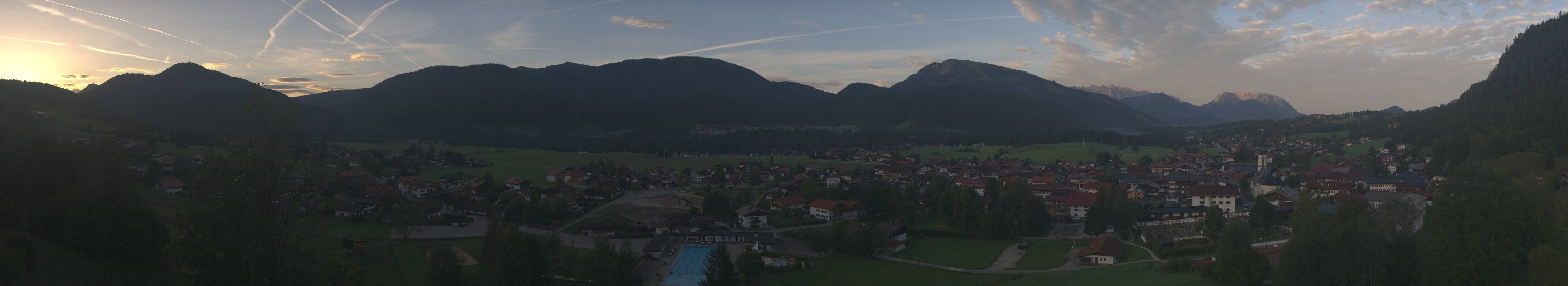 Archiv Foto Webcam Panoramablick auf das Dorf Reit im Winkl