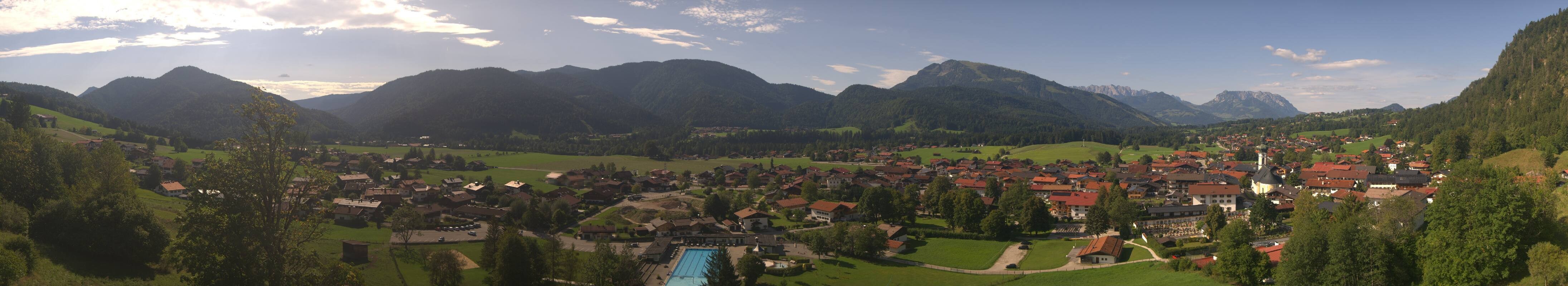 Archiv Foto Webcam Panoramablick auf das Dorf Reit im Winkl