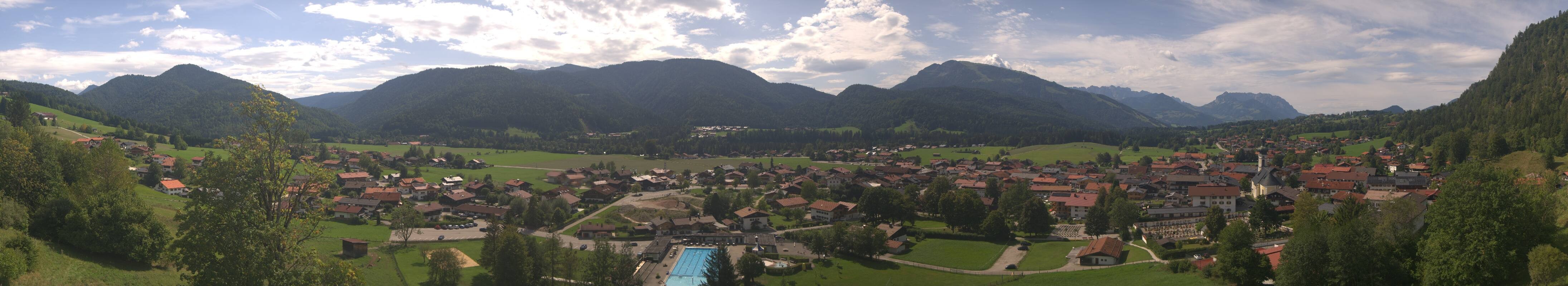 Archiv Foto Webcam Panoramablick auf das Dorf Reit im Winkl