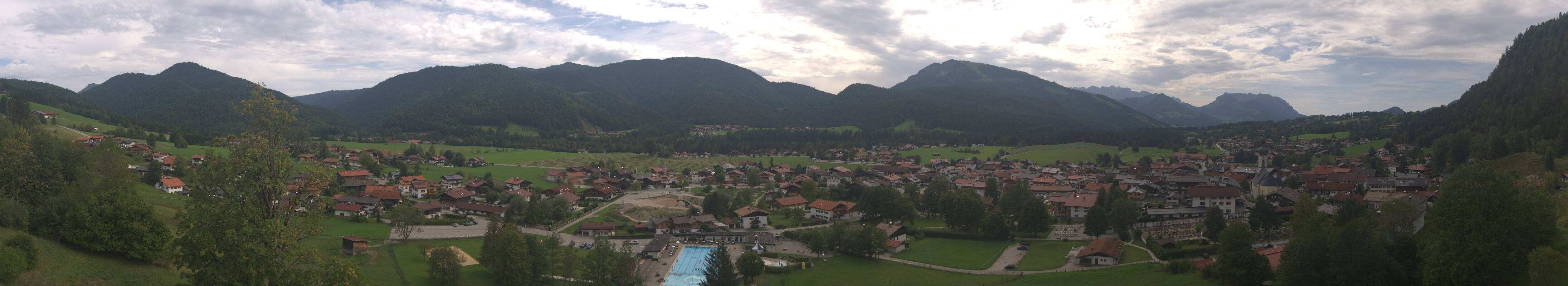 Archiv Foto Webcam Panoramablick auf das Dorf Reit im Winkl