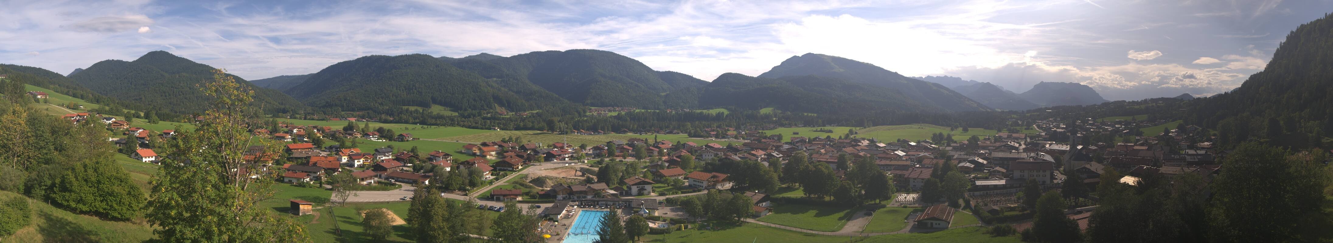 Archiv Foto Webcam Panoramablick auf das Dorf Reit im Winkl