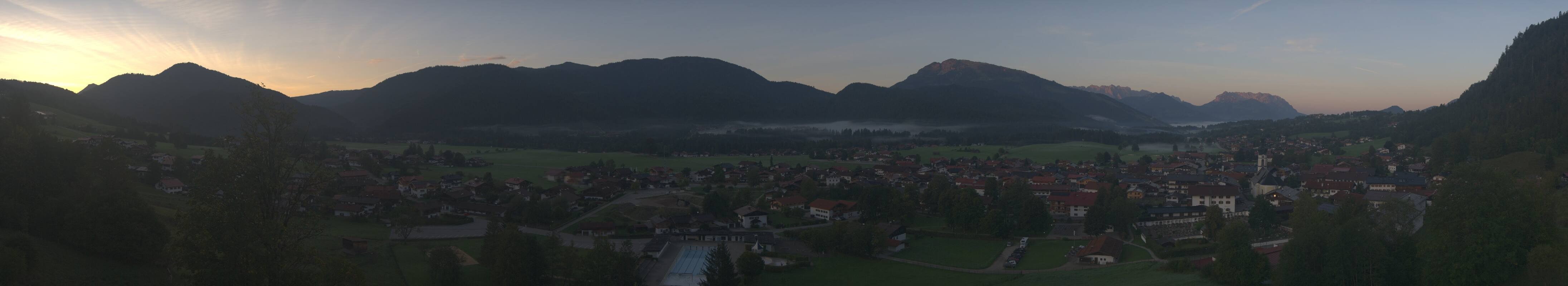 Archiv Foto Webcam Panoramablick auf das Dorf Reit im Winkl