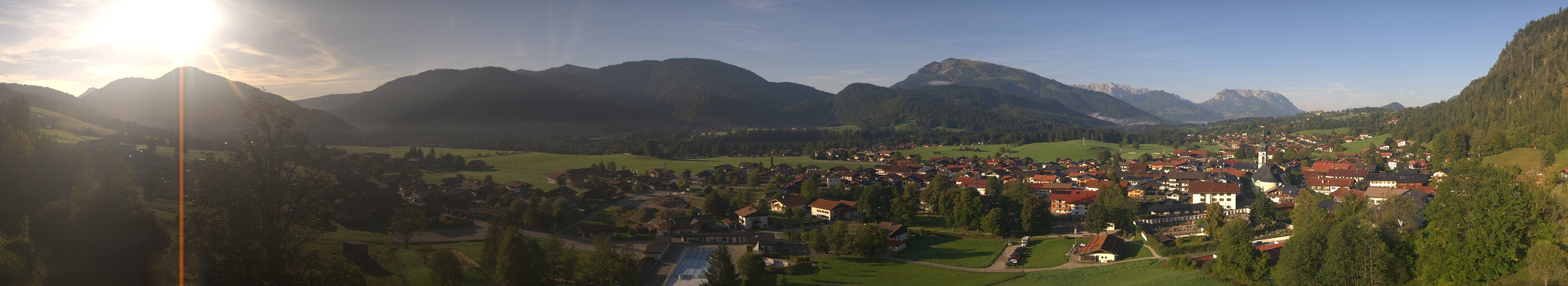 Archiv Foto Webcam Panoramablick auf das Dorf Reit im Winkl