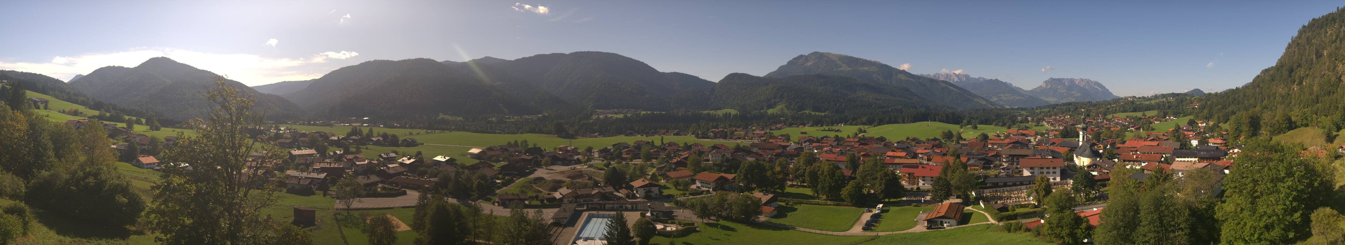 Archiv Foto Webcam Panoramablick auf das Dorf Reit im Winkl