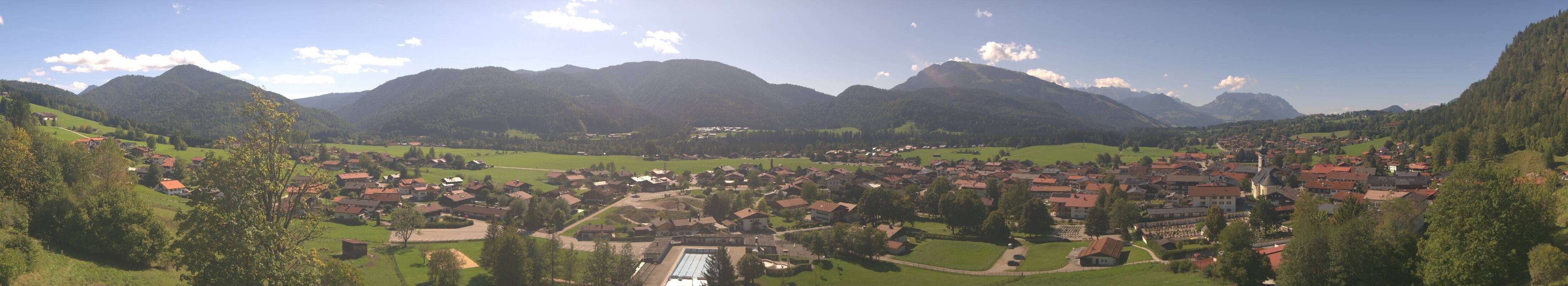 Archiv Foto Webcam Panoramablick auf das Dorf Reit im Winkl