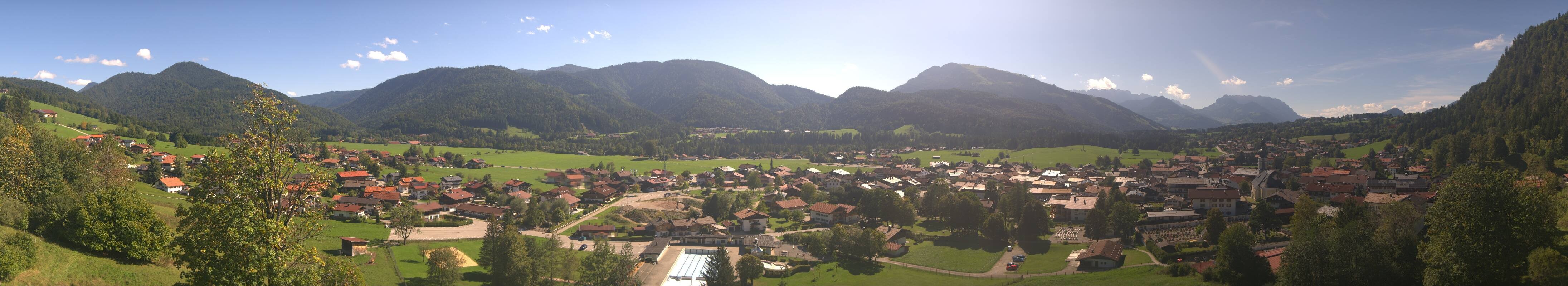 Archiv Foto Webcam Panoramablick auf das Dorf Reit im Winkl