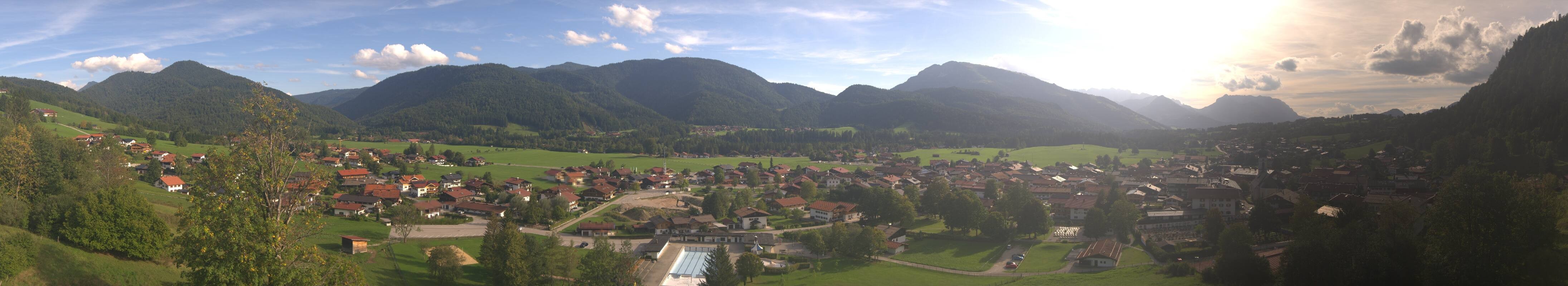 Archiv Foto Webcam Panoramablick auf das Dorf Reit im Winkl