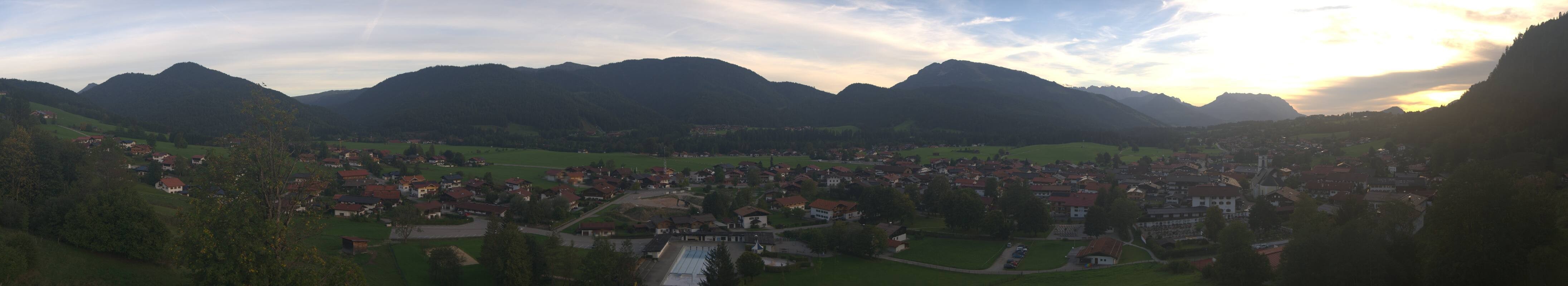 Archiv Foto Webcam Panoramablick auf das Dorf Reit im Winkl