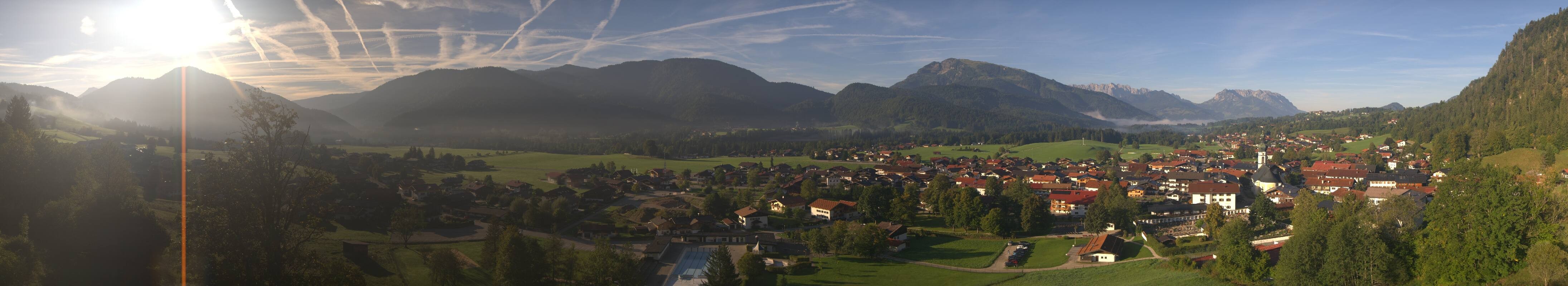 Archiv Foto Webcam Panoramablick auf das Dorf Reit im Winkl