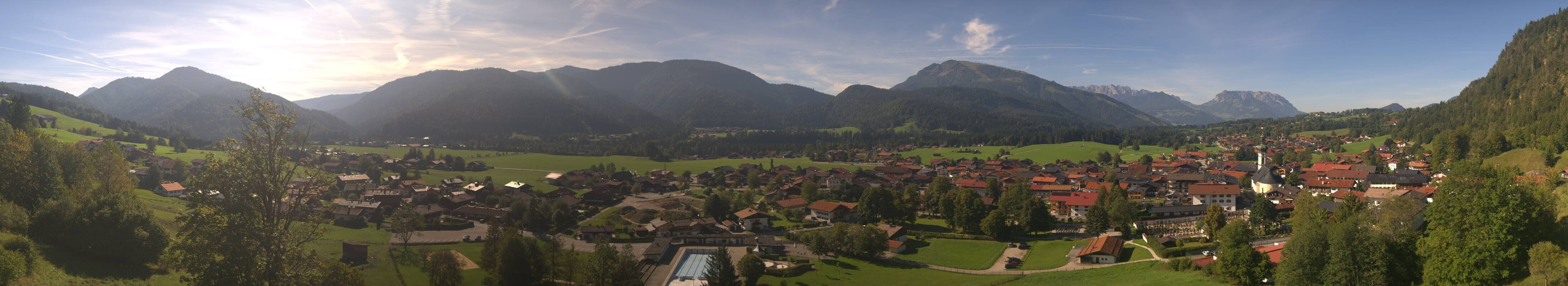 Archiv Foto Webcam Panoramablick auf das Dorf Reit im Winkl