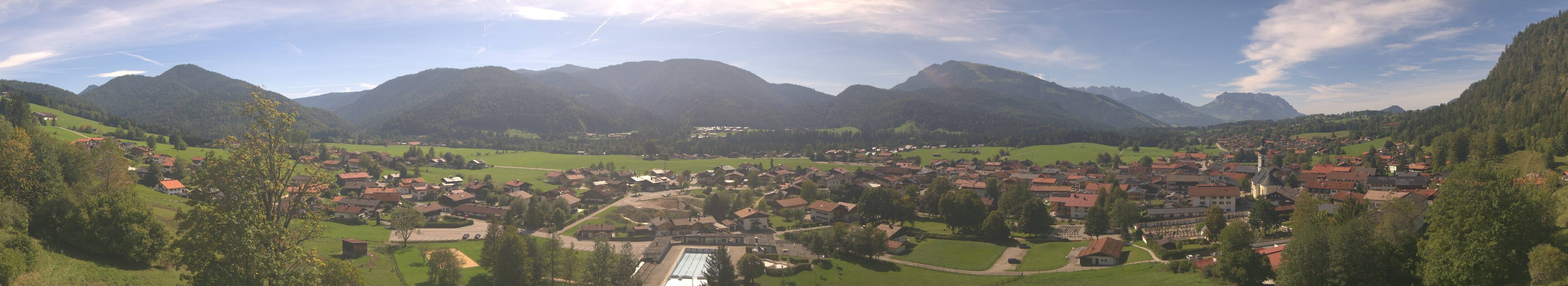 Archiv Foto Webcam Panoramablick auf das Dorf Reit im Winkl