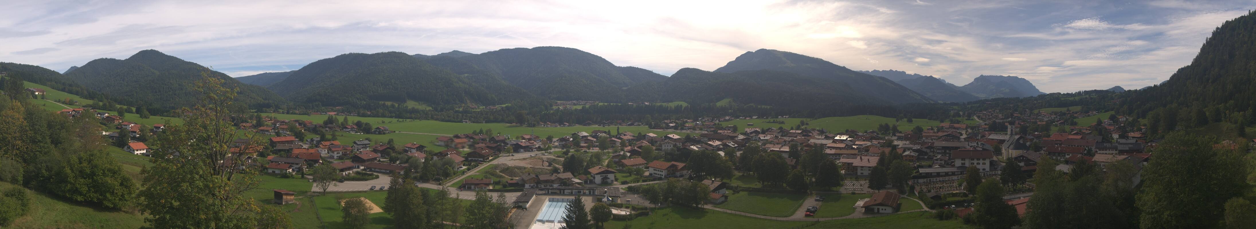 Archiv Foto Webcam Panoramablick auf das Dorf Reit im Winkl