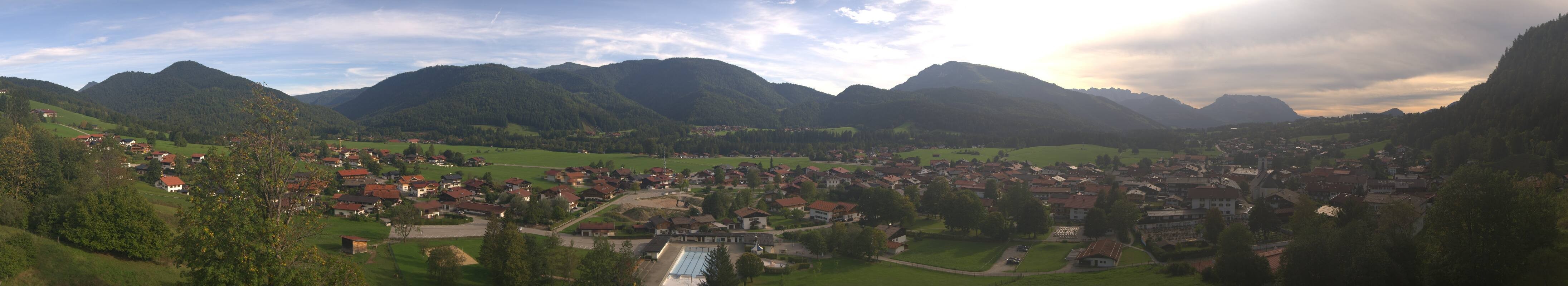 Archiv Foto Webcam Panoramablick auf das Dorf Reit im Winkl