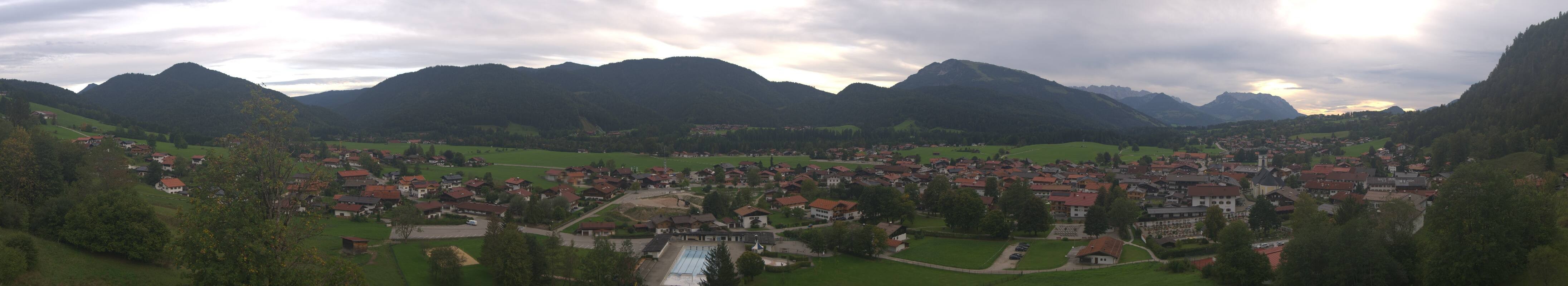 Archiv Foto Webcam Panoramablick auf das Dorf Reit im Winkl