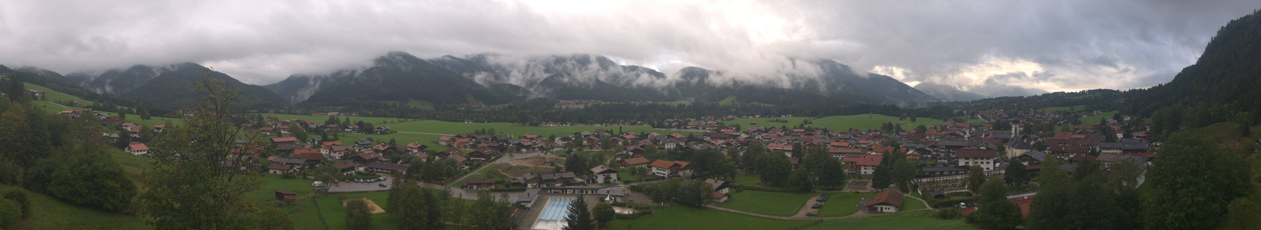 Archiv Foto Webcam Panoramablick auf das Dorf Reit im Winkl