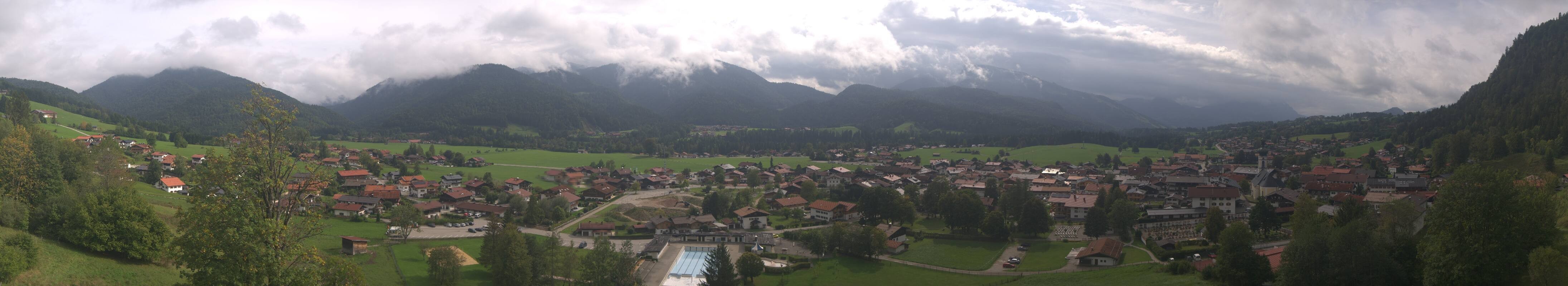 Archiv Foto Webcam Panoramablick auf das Dorf Reit im Winkl