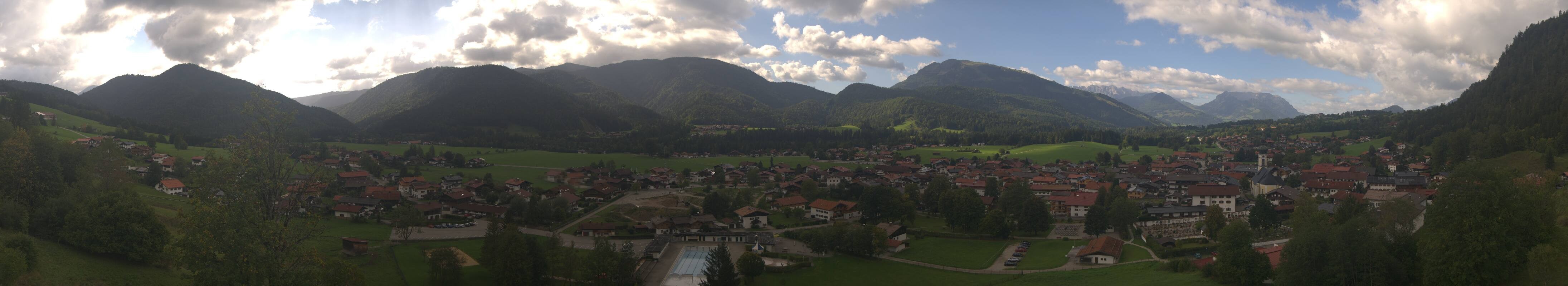 Archiv Foto Webcam Panoramablick auf das Dorf Reit im Winkl