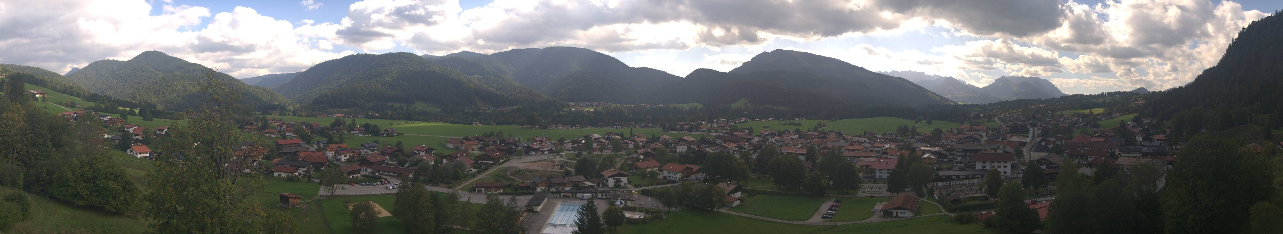 Archiv Foto Webcam Panoramablick auf das Dorf Reit im Winkl