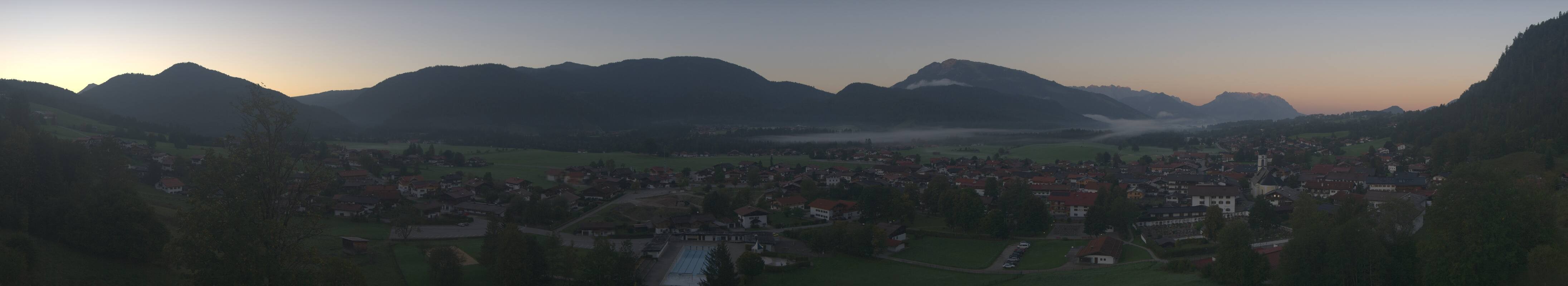 Archiv Foto Webcam Panoramablick auf das Dorf Reit im Winkl