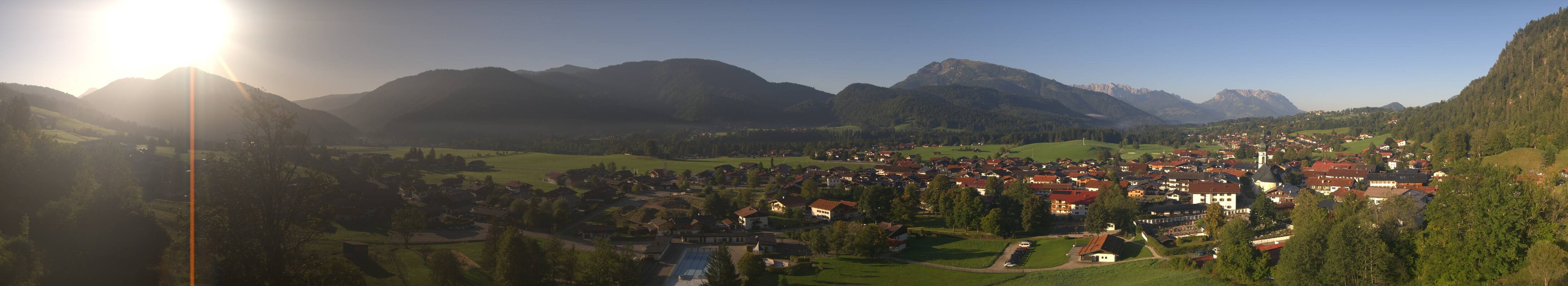 Archiv Foto Webcam Panoramablick auf das Dorf Reit im Winkl