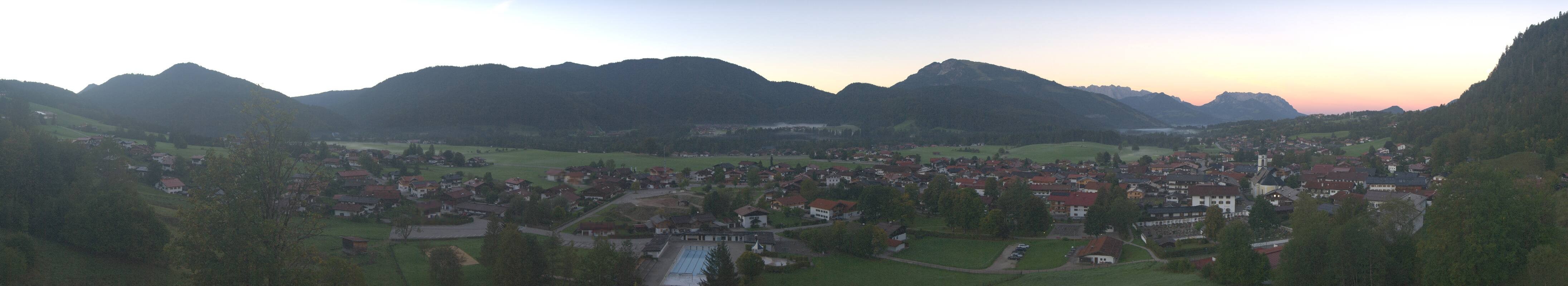 Archiv Foto Webcam Panoramablick auf das Dorf Reit im Winkl