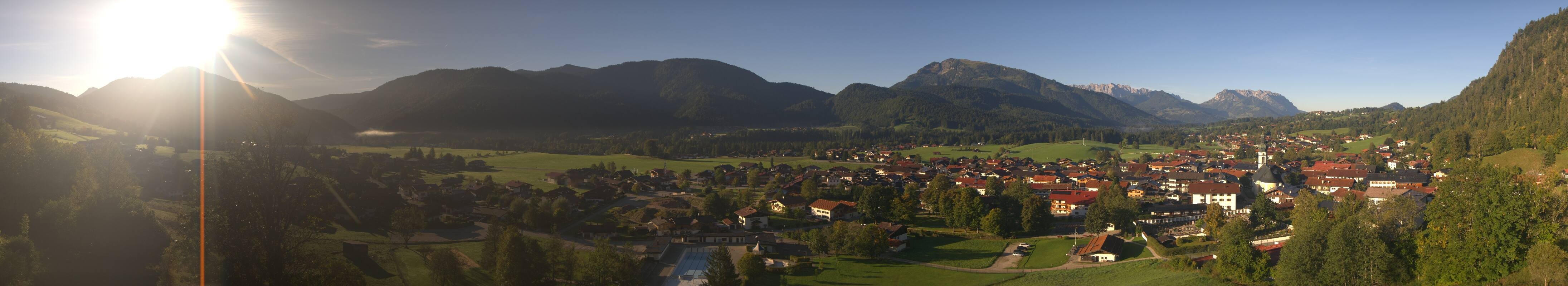 Archiv Foto Webcam Panoramablick auf das Dorf Reit im Winkl