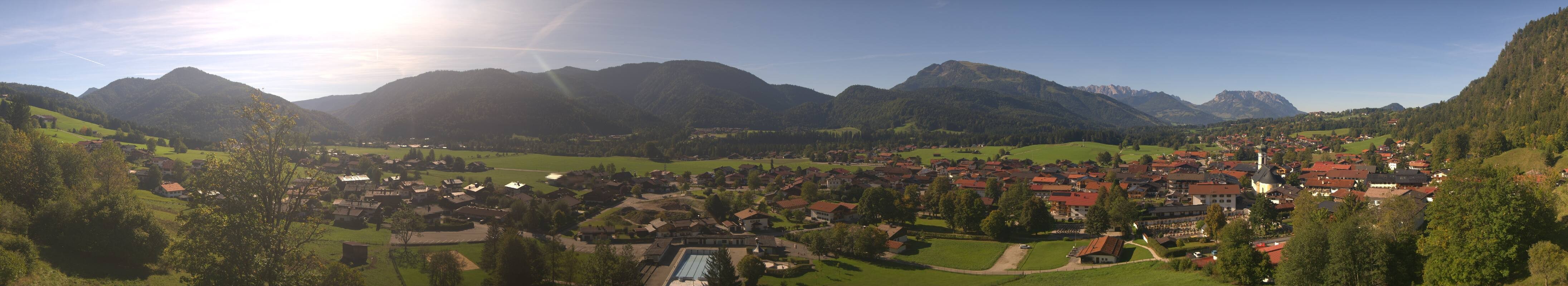 Archiv Foto Webcam Panoramablick auf das Dorf Reit im Winkl