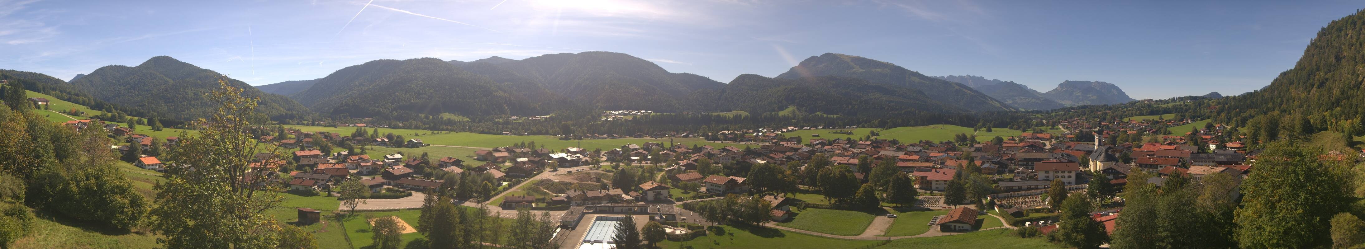 Archiv Foto Webcam Panoramablick auf das Dorf Reit im Winkl