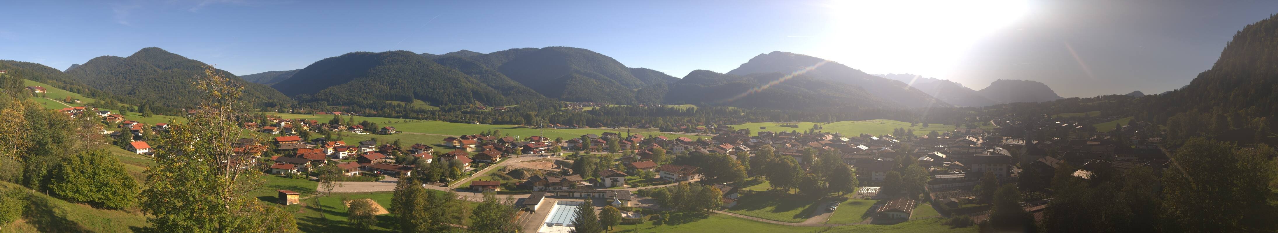 Archiv Foto Webcam Panoramablick auf das Dorf Reit im Winkl